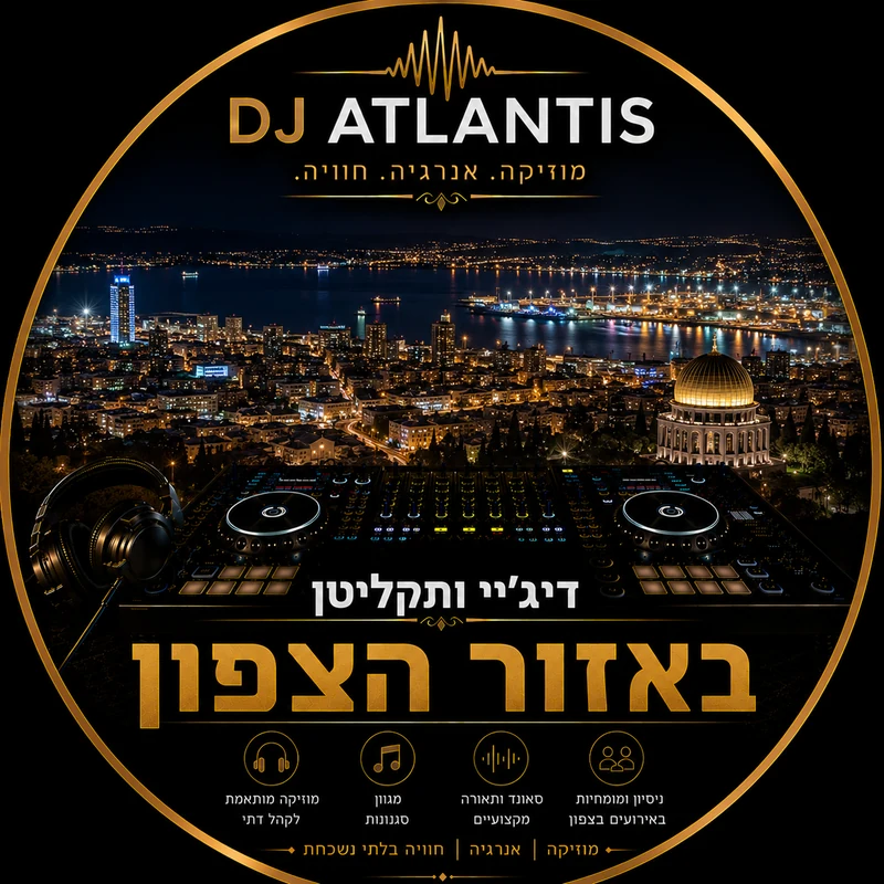 דיג'יי ותקליטן באזור הצפון באירוע דתי עם רחבת ריקודים שמחה