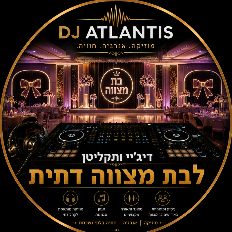 דיג'יי לבת מצווה דתית עם מוזיקה מותאמת למשפחה