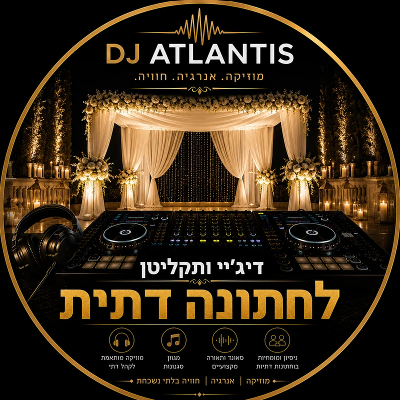 דיג'יי לחתונה דתית עם רחבה שמחה ומכבדת