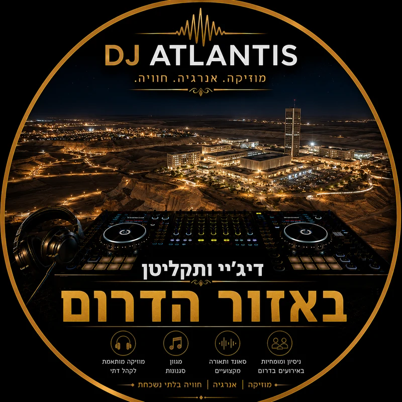 דיג'יי ותקליטן באזור הדרום באירוע משפחתי דתי